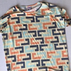 Printed XS Lularoe Irma - NEVER worn